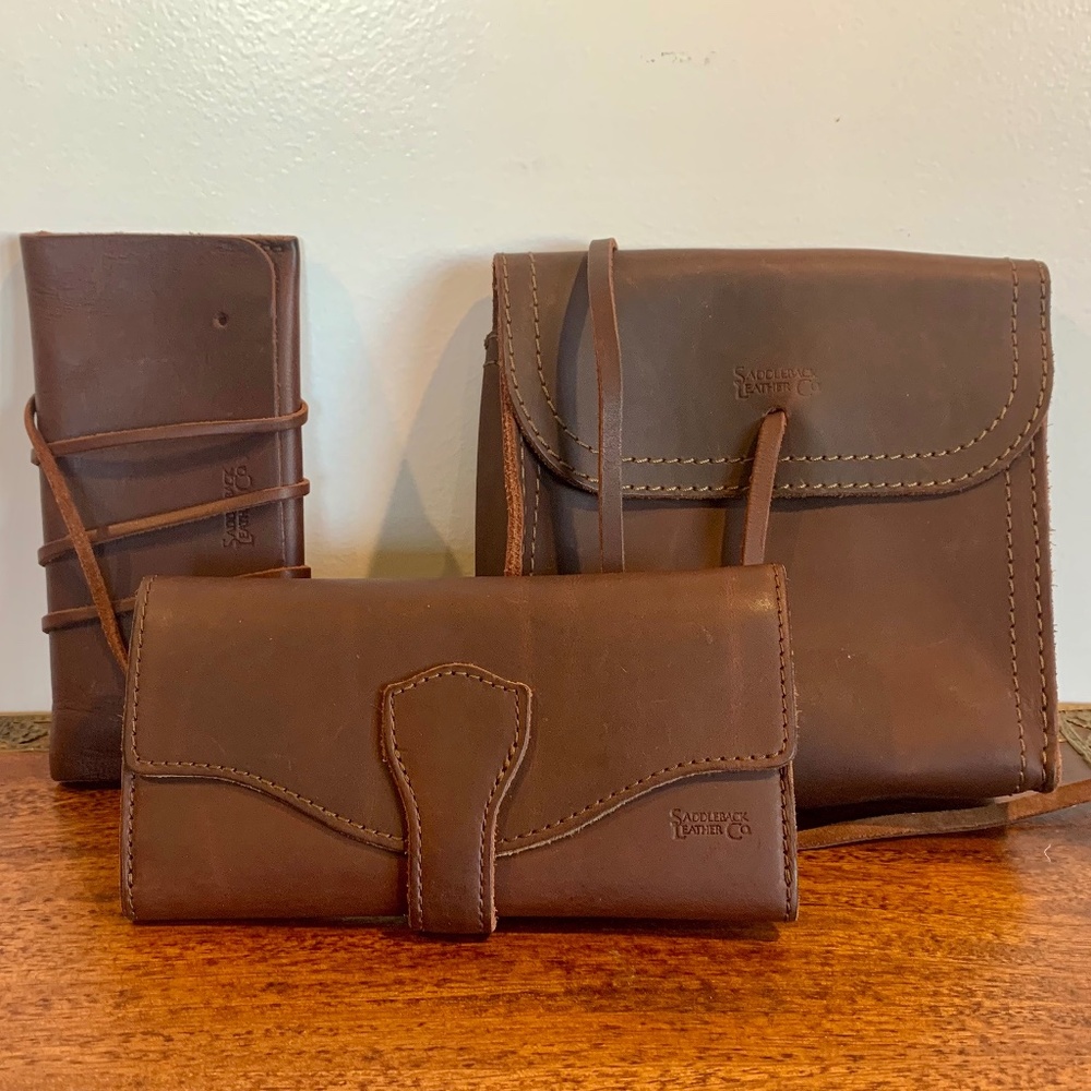 Saddleback Leather Co, Small and Large Organizer Accessories (Wallet Sold)
